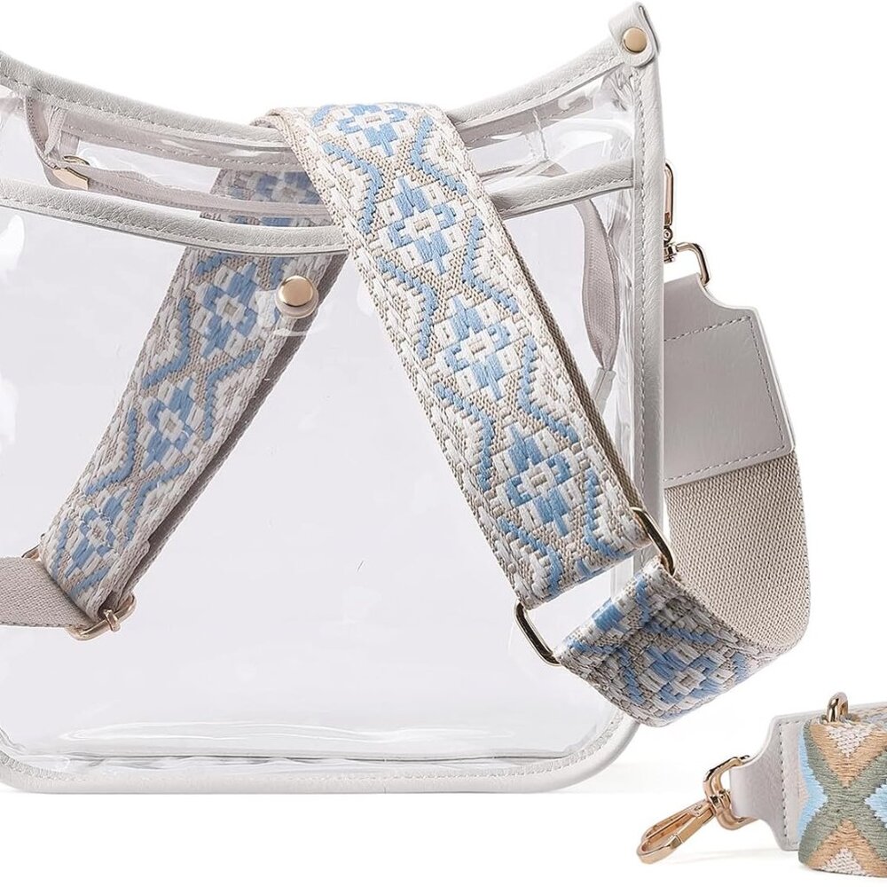 Clear Purse,Clear Bag For Stadium Events,Stadium Approved Crossbody Bag Purses f